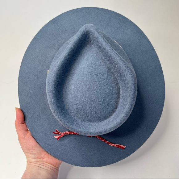 NEW Brixton Venice Fedora hat,Blue Haze,western,bohemian, - Picture 4 of 16